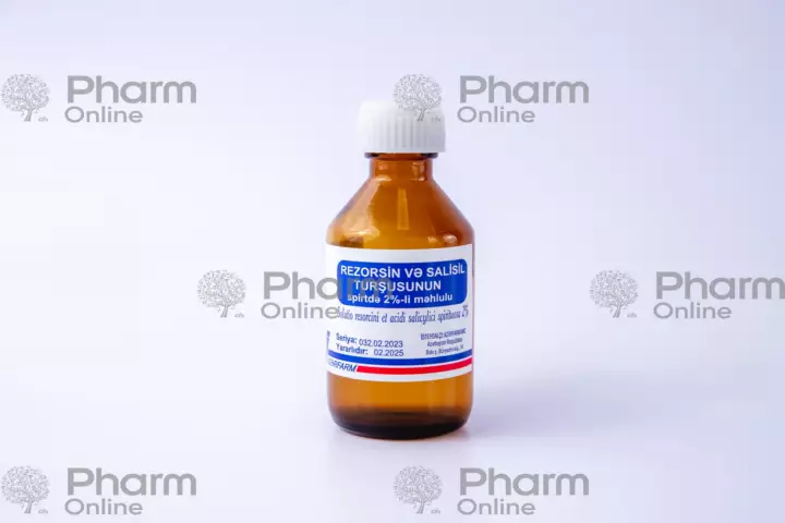 Resorcinol-salicylic alcohol 25 ml (Solution) (Azerfarm MMC) (Azerbaijan)