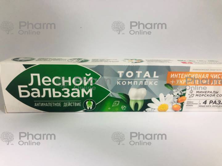 Toothpaste "Forest Balm" with chamomile 75 g (Russian)
