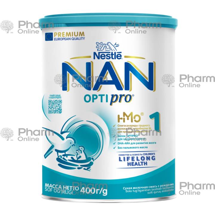 Children. nutrition NAN 1 Optipro from birth (4918) (1565) 400 gr (Child/nurs.) ( (Switzerlan)