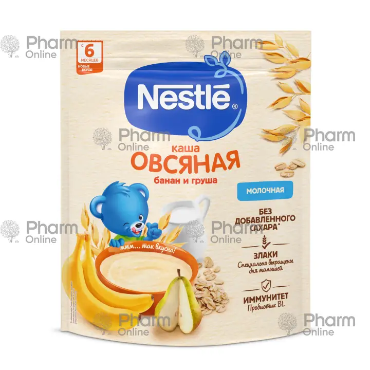 Uşaq qidası  Nestle 6 aylıq armud və bananlı yulaf əzməsi sıyığı (3410) 200 qr (Uşaq/ev heyvan