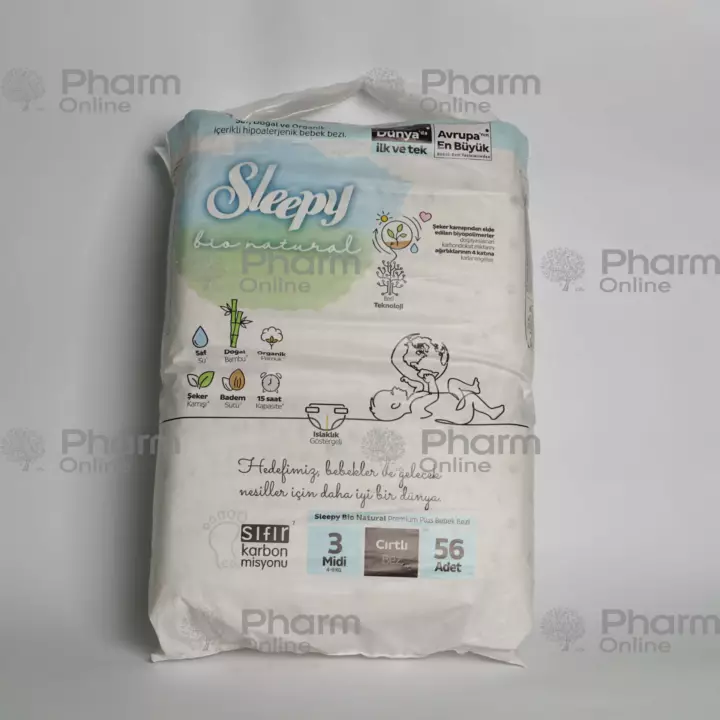 Pampers-Sleepy Bio Natural 3 midi 4-9kg № 56(Turkey)
