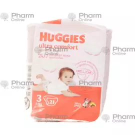 Bezi Huggis-3 5-9kq ultra komfortlu "Conv" qızlar üçün (3543/0543) (EZ) № 21 (gigiyena vasitələri)