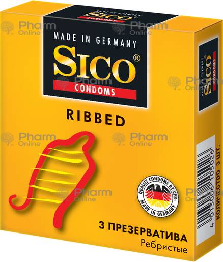 Condom Sico ribbed № 3 (Germany)