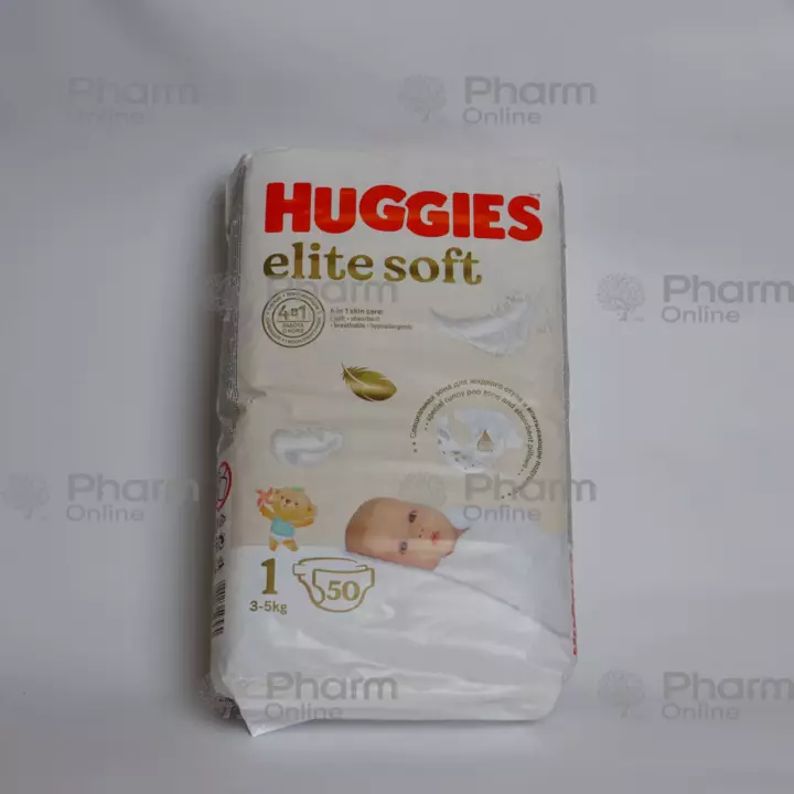 Diapers Huggis-1 3-5kg Elit Soft (7930) №50 (Cosmetics) (<>) (Russia)