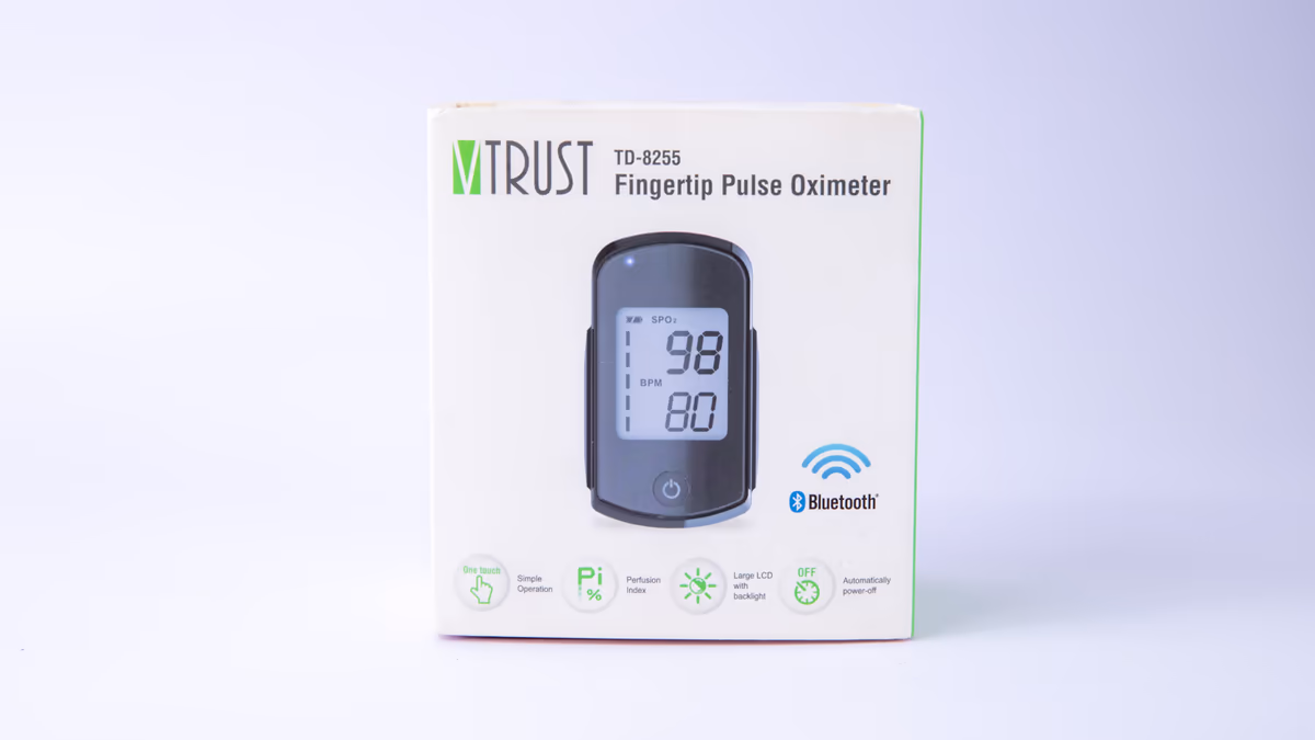Pulse oksimetr "VTRUST"(TD-8255) Bluetooth (Tayvan)
