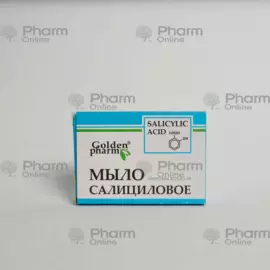Мыло салициловое (7098) 70 гр (Косметика) (Golden-Farm) (Словения)
