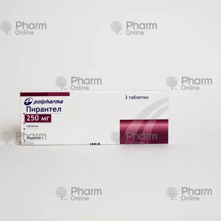 Пирантел  250 мг № 3 (Таблетки) (Polfarma) (Польша)