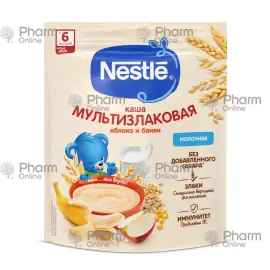 Uşaq qidası Nestlé çox taxıllı sıyıq/süd alma və banan ilə 6 aydan. 200 qr