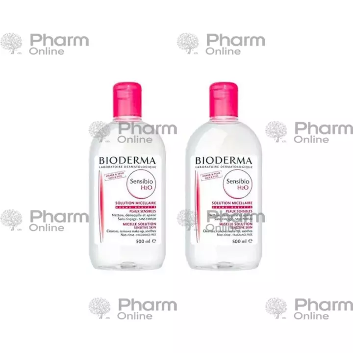 Bioderma Sensibio H2O cleanses skin and makeup 2x500ml