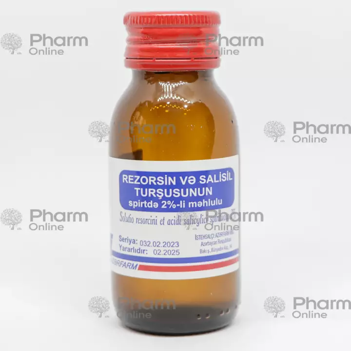 Rezorsin–Salisil Spirt 2% 40 ml – Sızanaqlara qarşı təsirli və dərin təmizləyici məhlul
