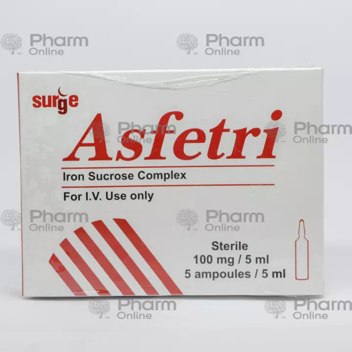 Asfetri 100 mg/5ml № 5 (Ampulalar) (<>) (Pakistan)(***)