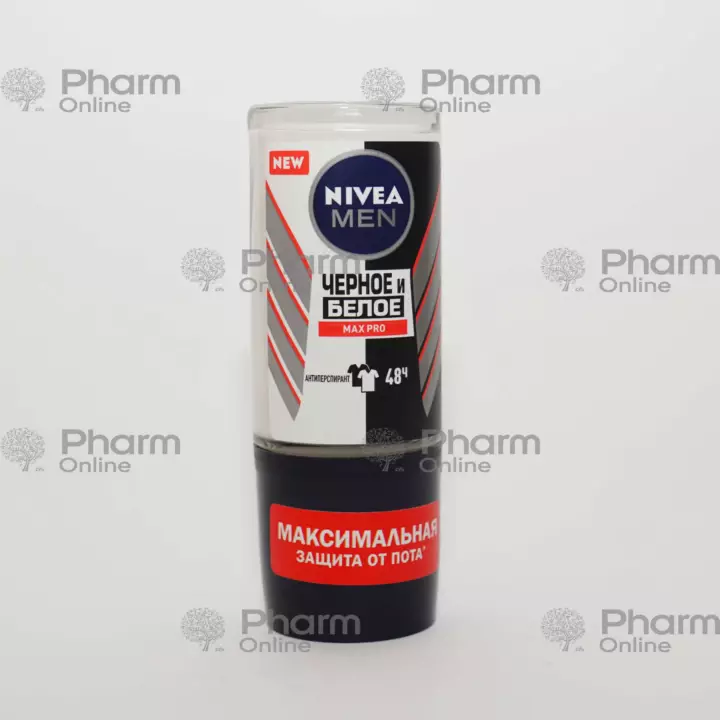 Nivea antip. roll-on qara və ağ Max Pro 48h. kişilər üçün (0845) 50 ml (Almaniya)