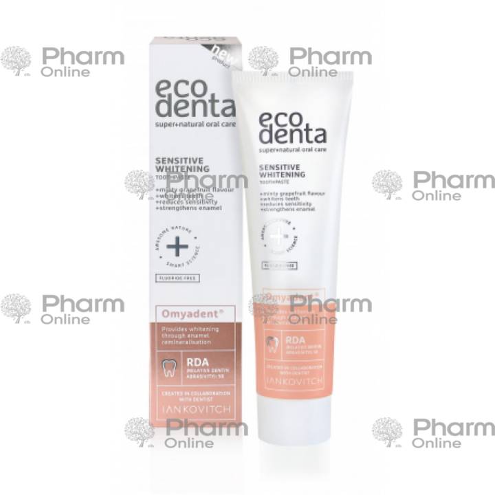 Toothpaste "Eco denta" Black whitening new Sensitive whitening 100 ml