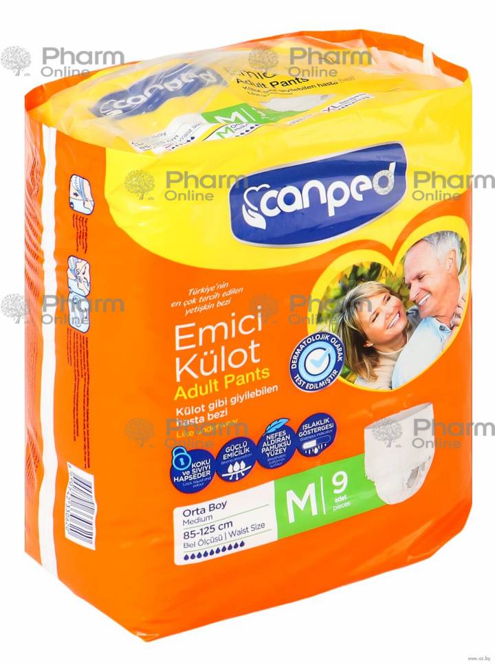Canped diapers panty TBS M 85-125 cm № 9 (0620)