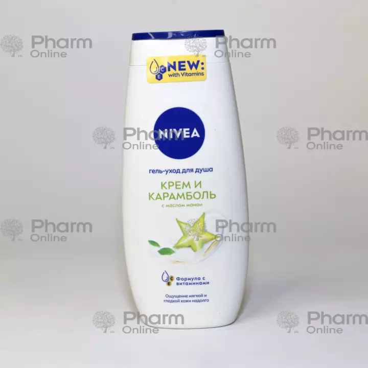 Nivea Shower Gel Cream and Carambola (80853) 250 ml