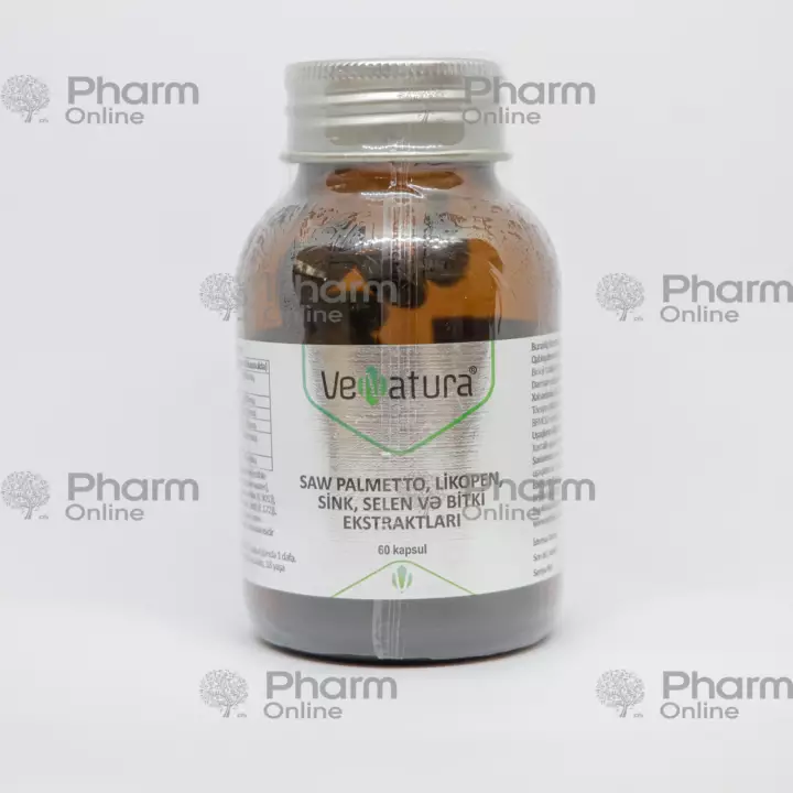 Venatura So Palmetto (Saw Palmetto) № 60 (Kapsulalar) (Vefa İlac Sanayi ve Ticaret Ltd Şti) (Türkiyə
