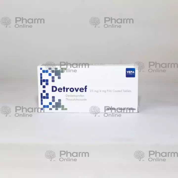 Detrovef 25 mg\4 mg No. 20 (Tablets) (Türkiye)