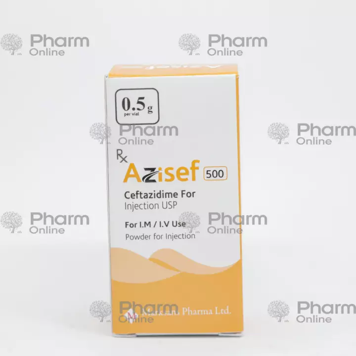 Azisef 500 mg № 1 (Ampulalar) (<>) (Hindistan)