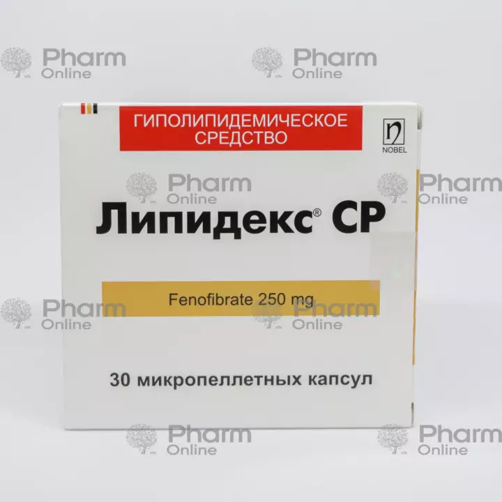Липидекс-SR  250 мг № 30 (Капсулы) (Nobel İlac) (Турция)