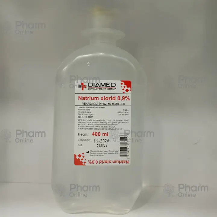 Sodium chloride 0.9% 400 ml (Solution) (Biosynthesis) (Penza)