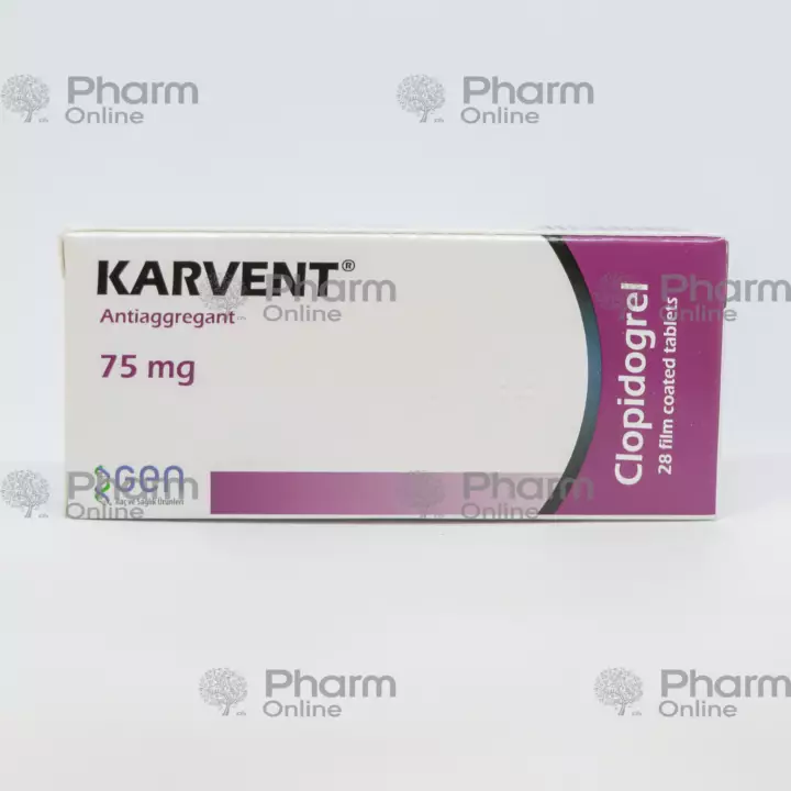 Karvent 75 mg №28 (Heb) (GEN ILAC və Sağlıq Ürünlleri A S) (Türkiyə)