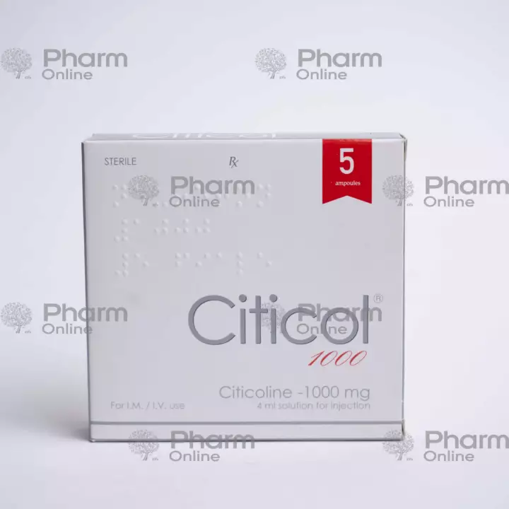Sitikol 1000 mg 4 ml № 5 (Ampulalar) (İtaliya)
