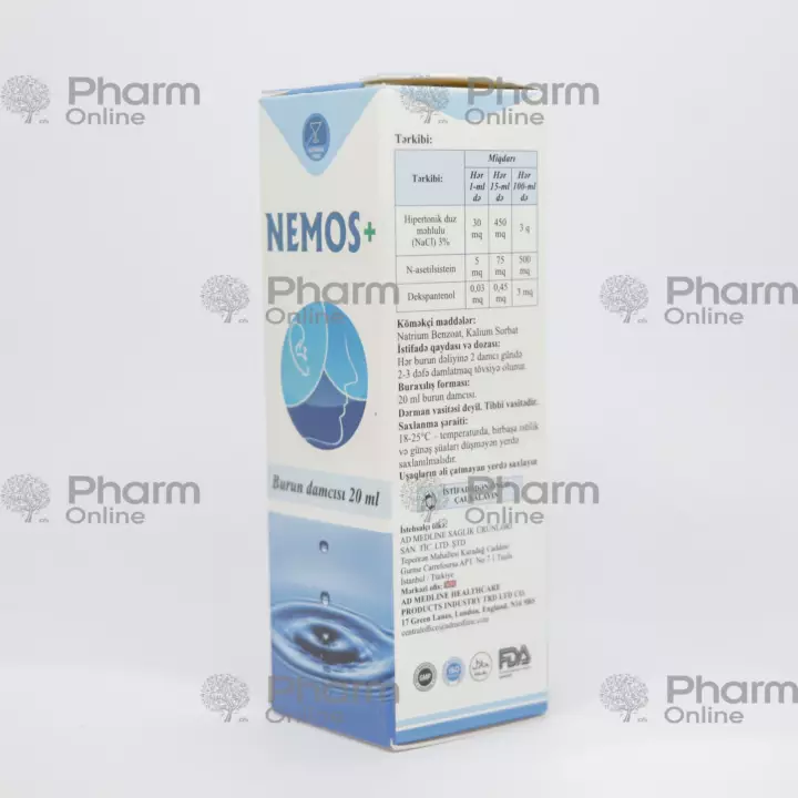 Немос+ 20 мл (Капли) (AD Medline sağlık ürünləri ) (Турция)