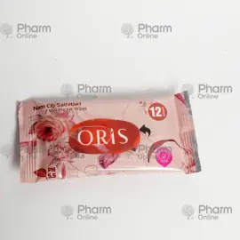 Salfetka yaş  "Oris" çiçəyi (0376) № 12 ( (Yaş salfetlər) (Turkuaz) (Azərbaycan)