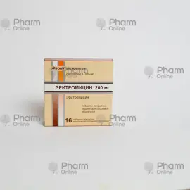 Eritromisin 200 mq № 16 (HƏB) (Polfa Tarchomin) (Polşa)
