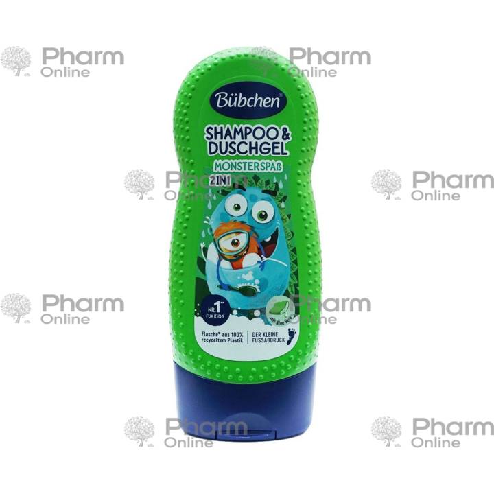 Bubchen  2-si 1-də Şampun və duş üçün gel Monstr əyləncə 230 ml