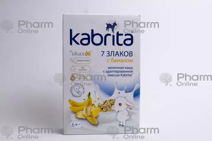 Детское питание Кабрита-7 злаков каша с бананом 6+ мес, 180 гр (Голландия)