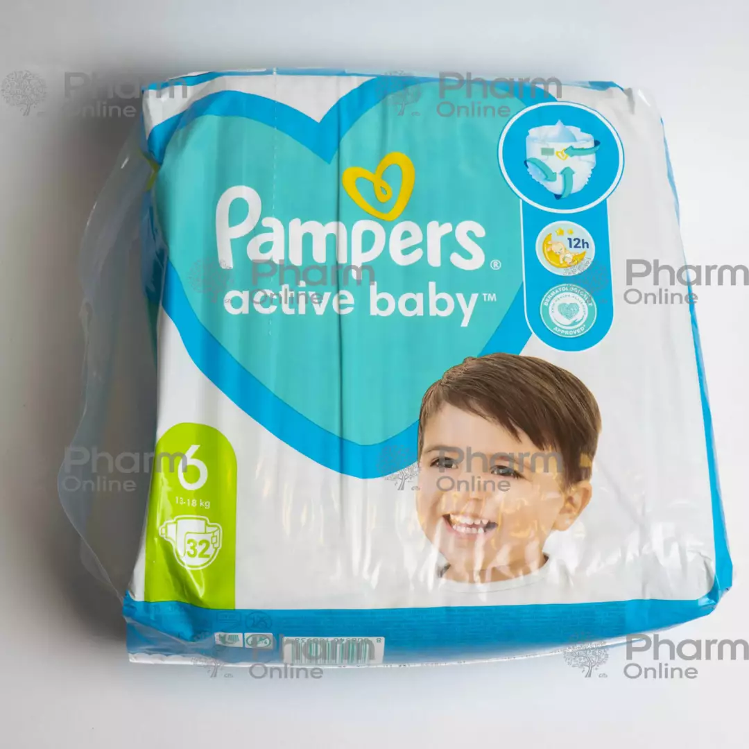 Pampers-6 active baby 13-18 kg № 32