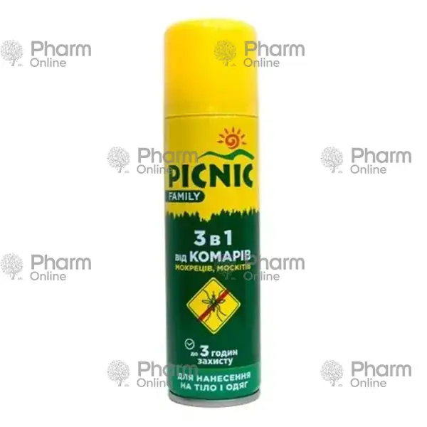 Piknik  ağcaqanad spreyi (3095) 150 ml (Sprey) (Rusiya)
