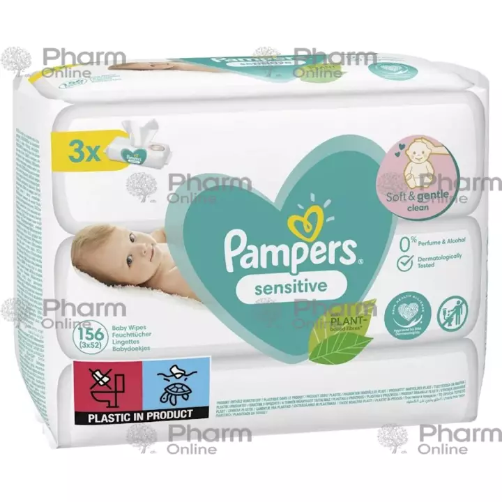 Pampers Nəm salfetlər Pampers Sensitive 3x52 (2556) № 156