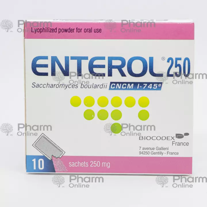 Enterol 250 mq № 10 (Paket) (Biocodex) (Fransa)