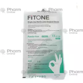 Перчатки стерильные  №7,5 (латекс,без пудры) (Прочее) (Fitone latex products) (Китай)
