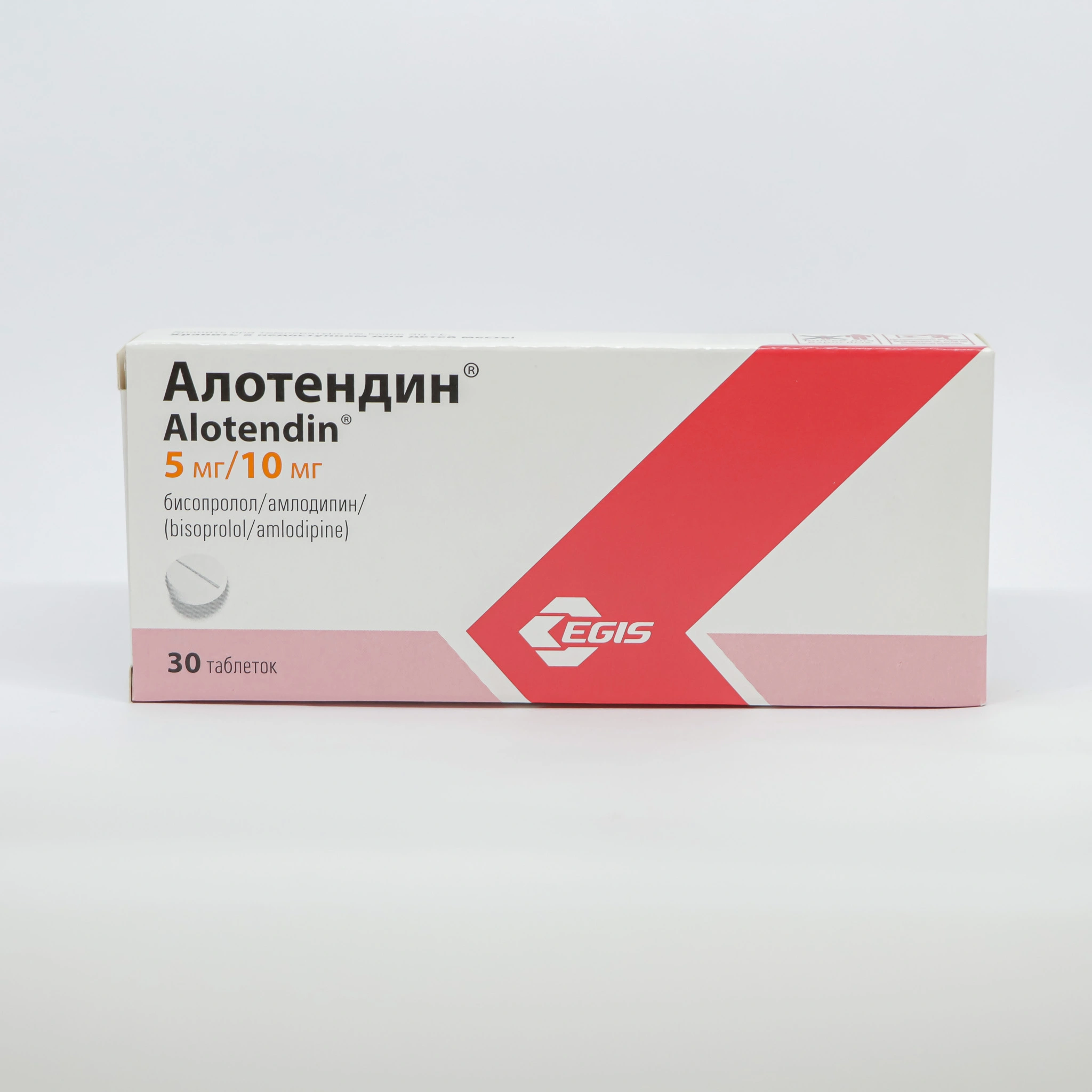 Алотендин 5/ 10 мг № 30 (Таблетки)(Венгрия)