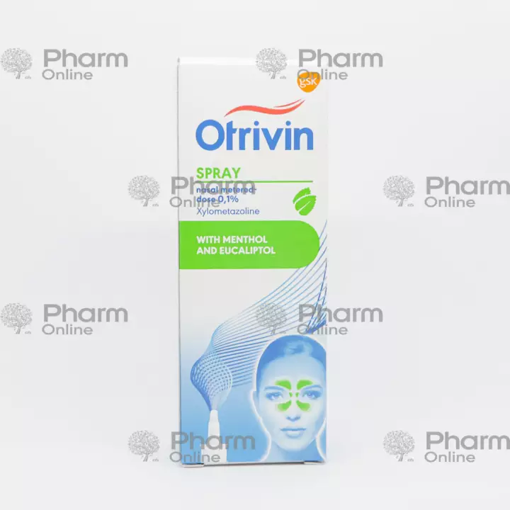 Otrivin Mentol 0,1% 10 ml (Burun Spreyi) (Novartis) (İsveçrə)
