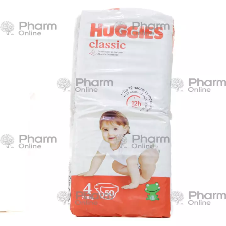 Diapers Huggis-4 7-18kg classic maxi № 50 (3147)