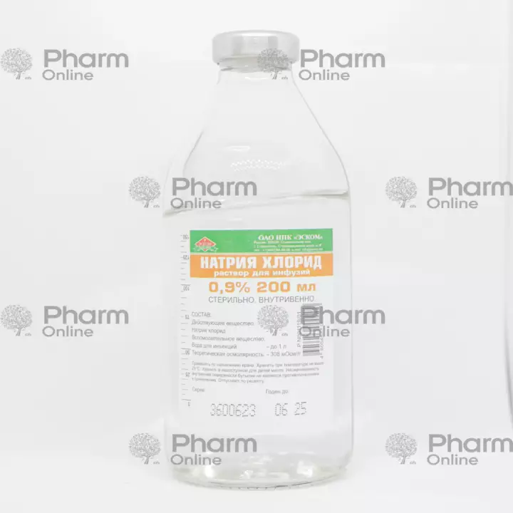 Natrium xlorid 0,9% 200ml (məhlul) (Biosintez) (Penza)(***)