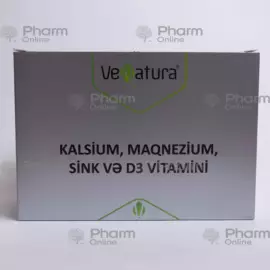 Venatura Kalsium maqnezium sink və D3 №(Sachet) (Vefa İlac Sanayi ve Ticaret Ltd Şti) (Türkiyə