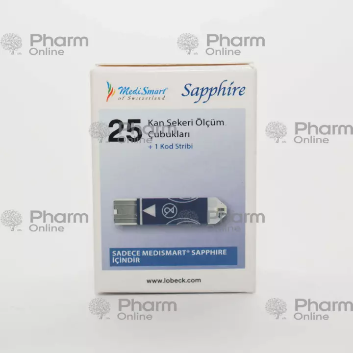 Strip qlükometr üçün "Medismart Sapphire" № 25 (Digər) (<>) (İsveçrə)