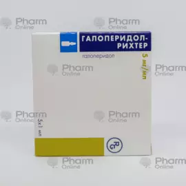 Haloperidol Richter 5mg 1 ml No. 5 (Ampoules) (Hungary)