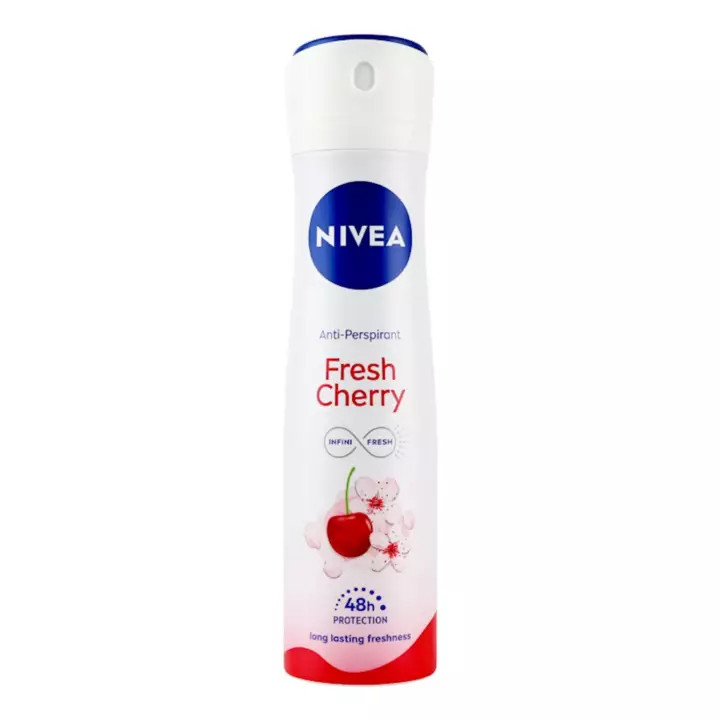 Nivea Antip. Deo Fresh Cherry (təravətli albalı) 48 saat (9124)(5322) 150 ml (Sprey) (<>) (Almaniya