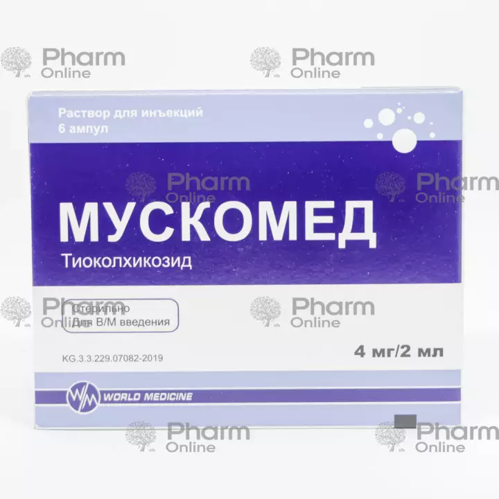 Muskomed 4 mg/ 2 ml № 6 Ampula (Türkiyə)