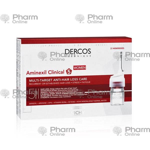 Vichy "Derkos" Anti-hair loss aminexil for women. 6 ml No. 21 (Cosmetics)