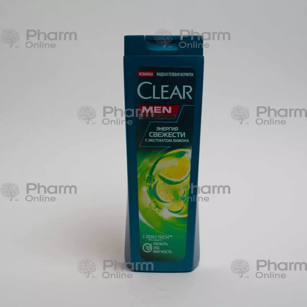 Clear Men, Fresh Energy Shampoo with Lemon Extract(3180)(4926) 180 ml (Cosmetics) (<>) (France