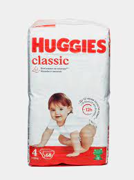 Diapers Huggis-classic 4 7-18 kg № 68