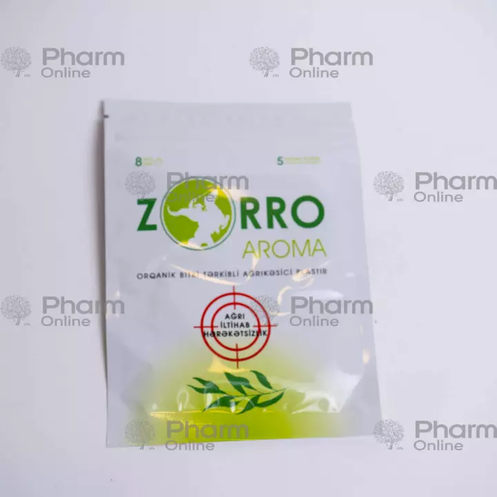 Zorro Aroma № 5 plastr, zorro arroma plaster ağrıkəsici