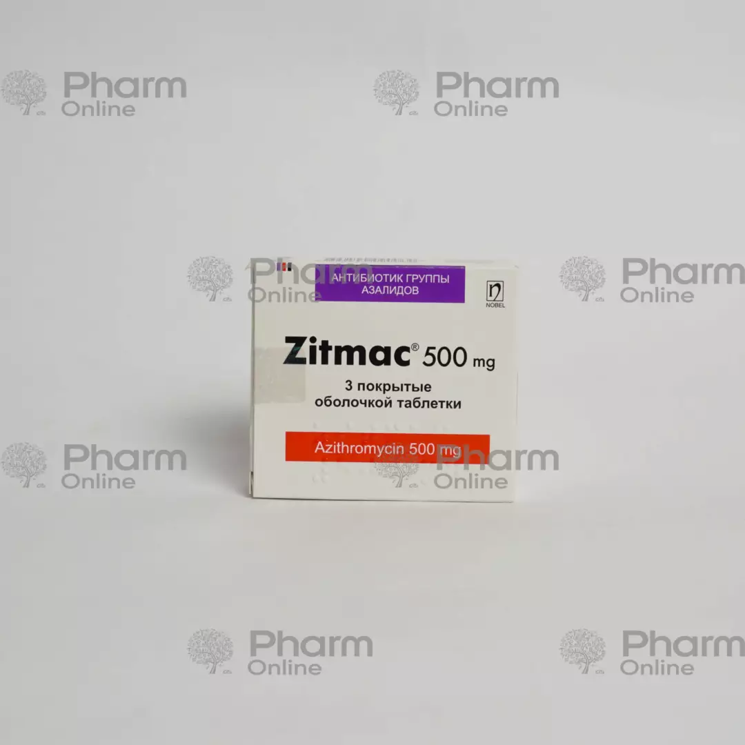 Zitmak 500 mg № 3 (Pills) (Nobel İlac) (Türkiyə)